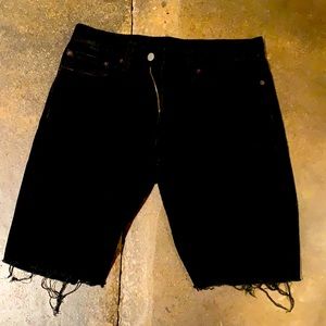 Levi’s Black Jean Shorts